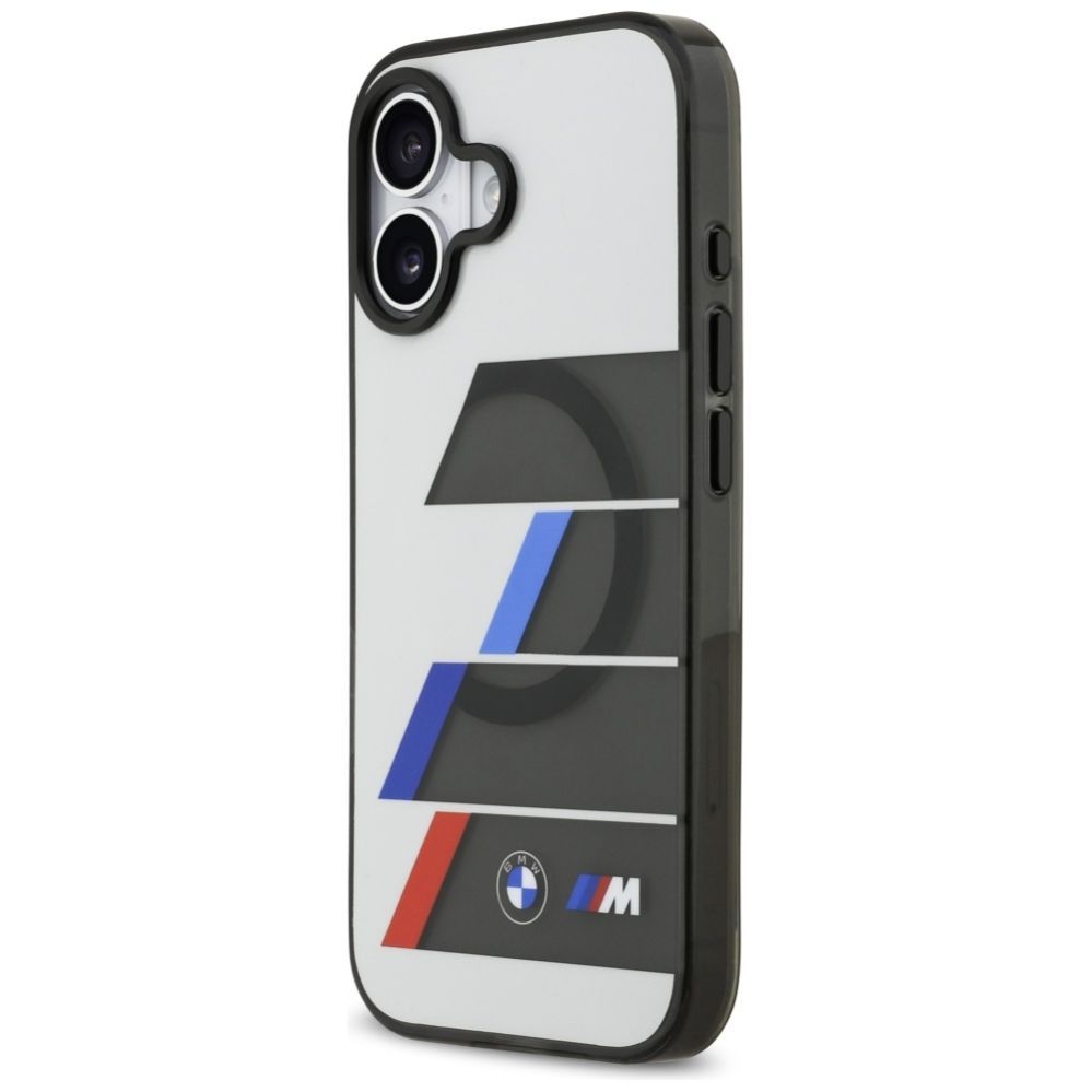 Muud kaubad BMW BMW M IML Metal Buttons Tricolor Lines MagSafe Case for iPhone 17 - Gray