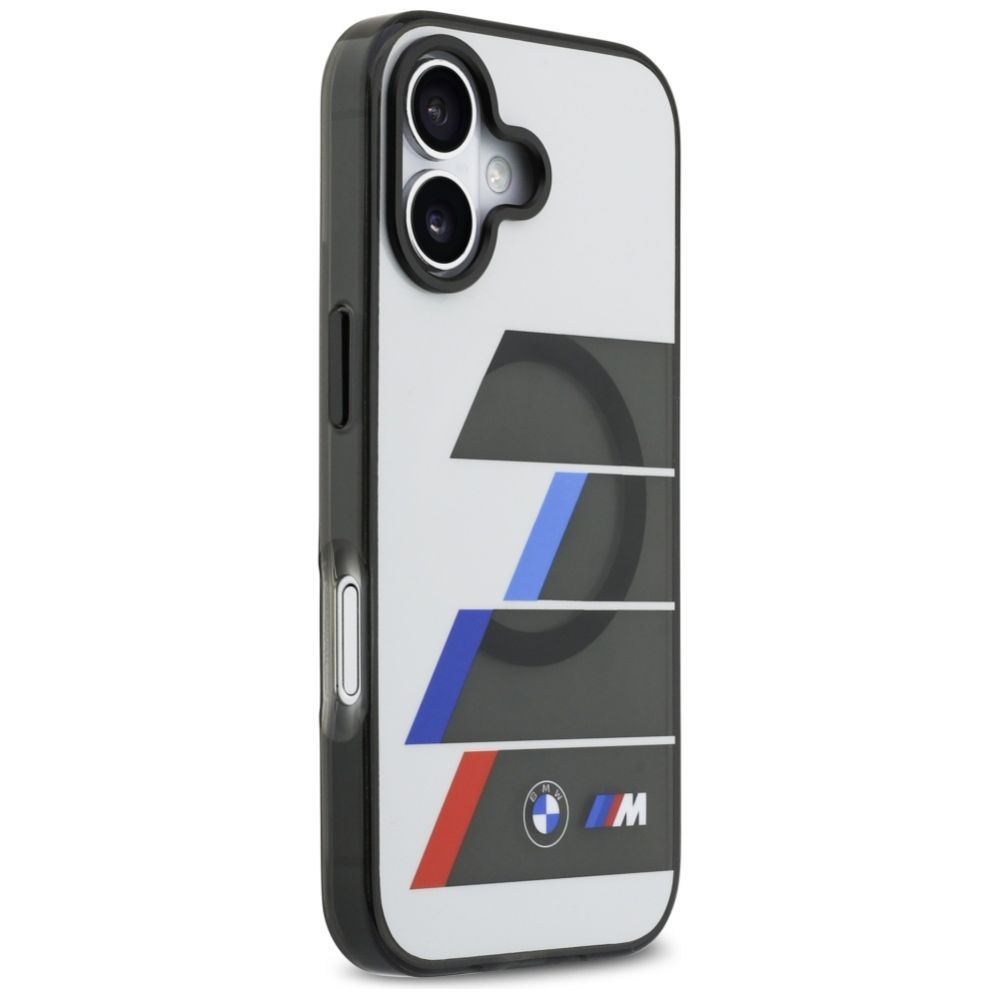 Muud kaubad BMW BMW M IML Metal Buttons Tricolor Lines MagSafe Case for iPhone 17 - Gray