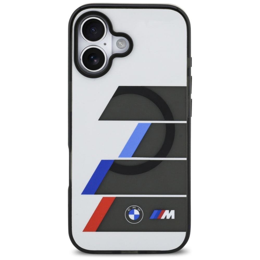 Muud kaubad BMW BMW M IML Metal Buttons Tricolor Lines MagSafe Case for iPhone 17 - Gray