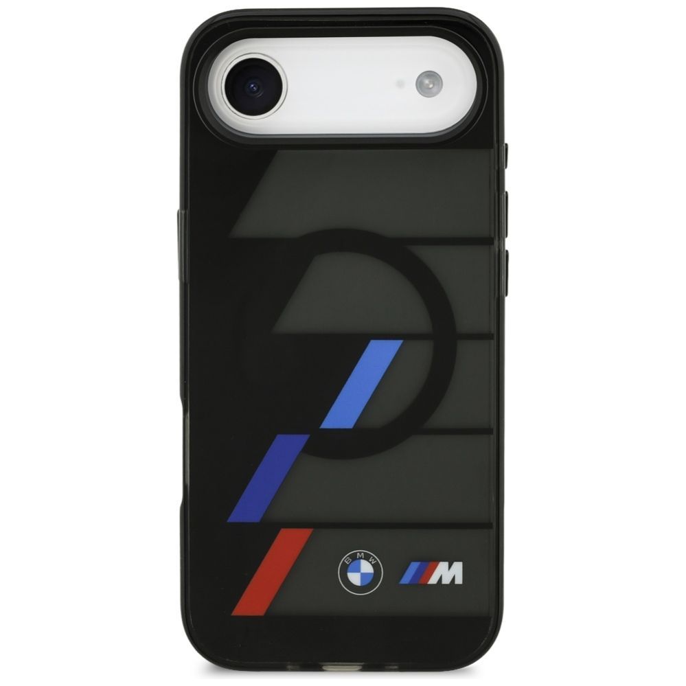 Citas preces BMW BMW M IML Metal Buttons Tricolor Lines MagSafe Case for iPhone Air - Black