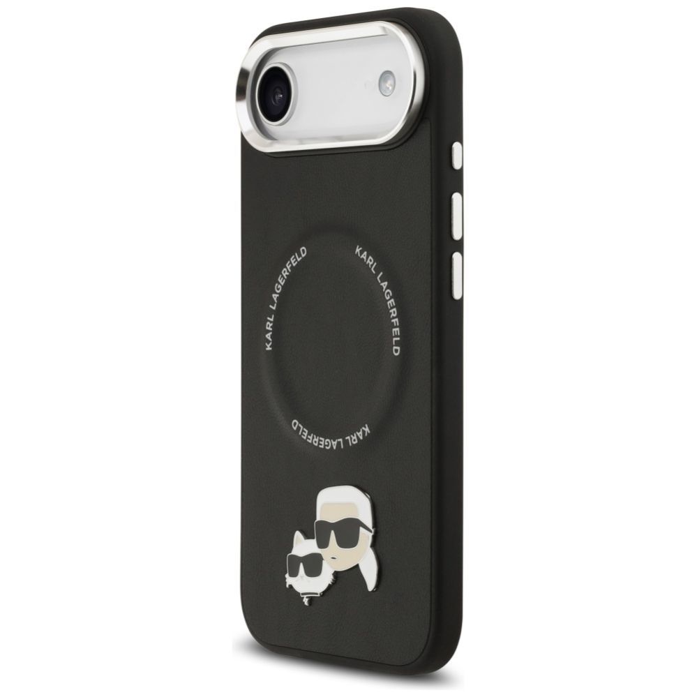 Citas preces Karl Lagerfeld Karl Lagerfeld Karl & Choupette Pins MagSafe Case for iPhone Air - Black