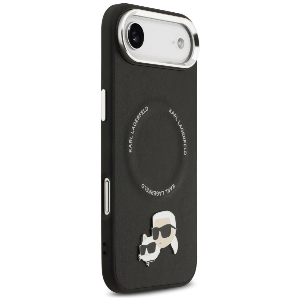 Citas preces Karl Lagerfeld Karl Lagerfeld Karl & Choupette Pins MagSafe Case for iPhone Air - Black