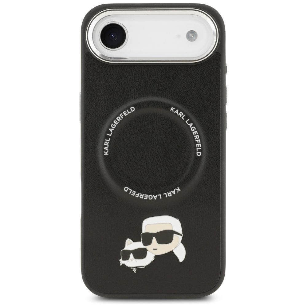 Citas preces Karl Lagerfeld Karl Lagerfeld Karl & Choupette Pins MagSafe Case for iPhone Air - Black