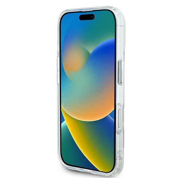 Citas preces Karl Lagerfeld Karl Lagerfeld IML Metal Karl&Choupette Head MagSafe Case for iPhone 16 - White