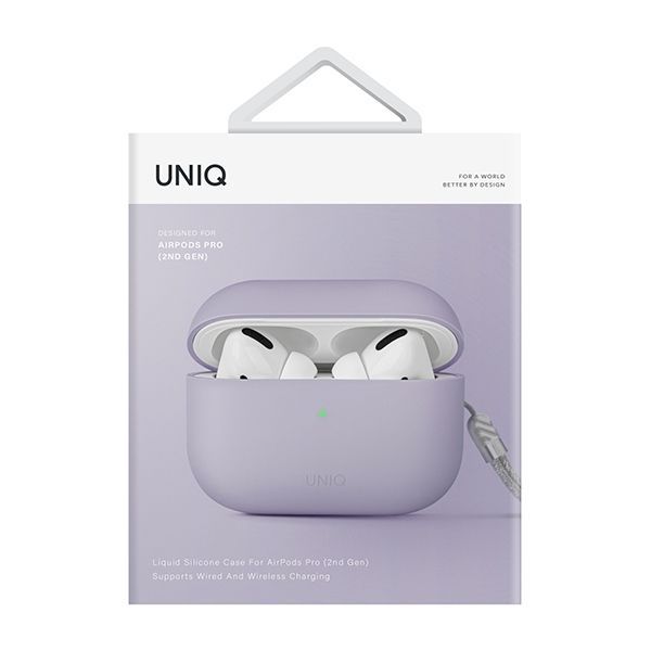 Muud kaubad UNIQ Uniq Lino Silicone AirPods Pro 2 Case - Purple