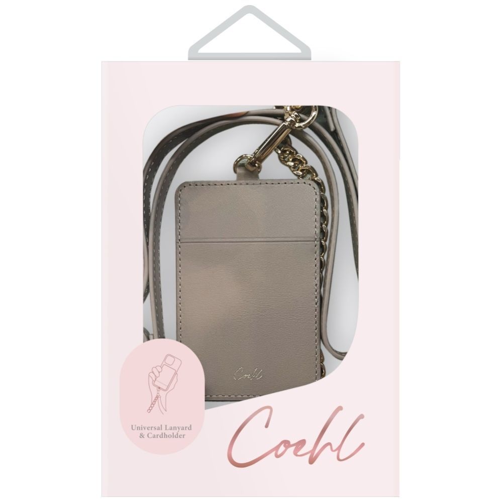 Citas preces UNIQ Uniq Coehl Caryne 3-in-1 Phone Lanyard with Card Wallet - Gray