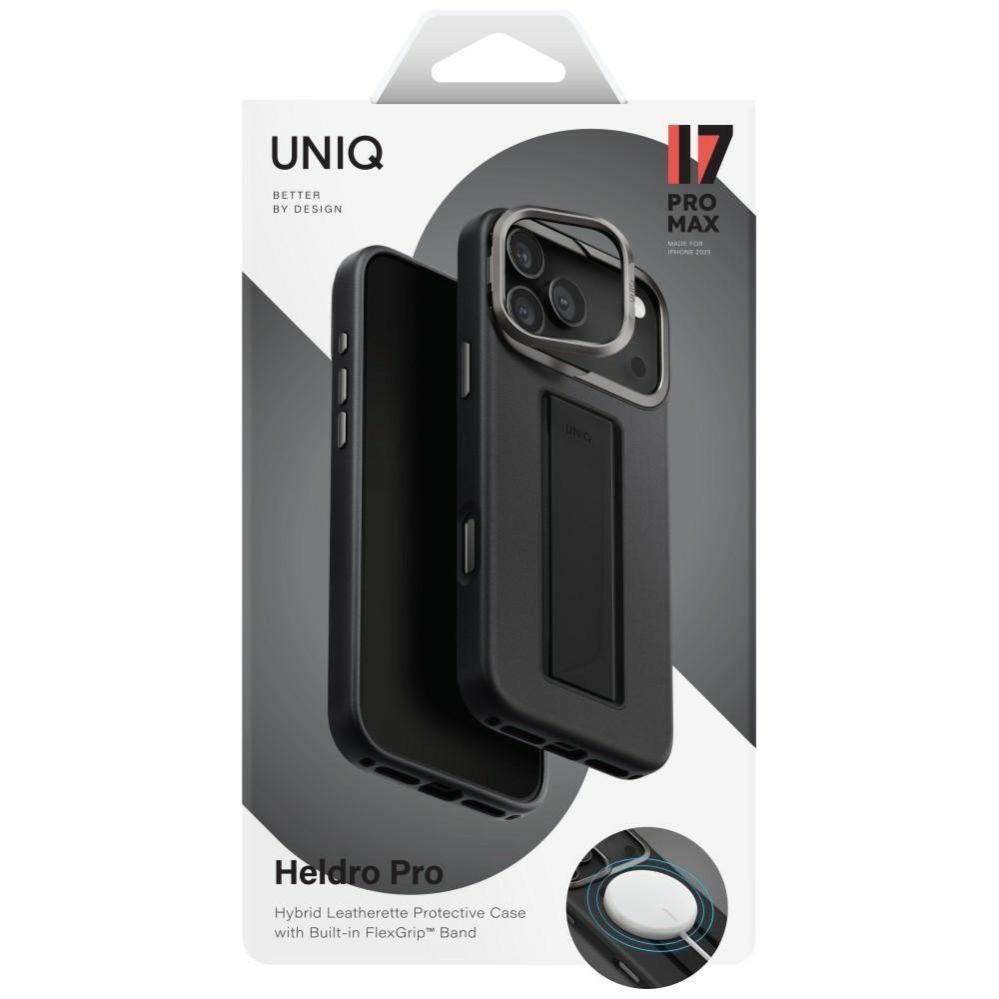 Citas preces UNIQ Uniq Heldro Pro Magclick Charging Case for iPhone 17 Pro Max - Black