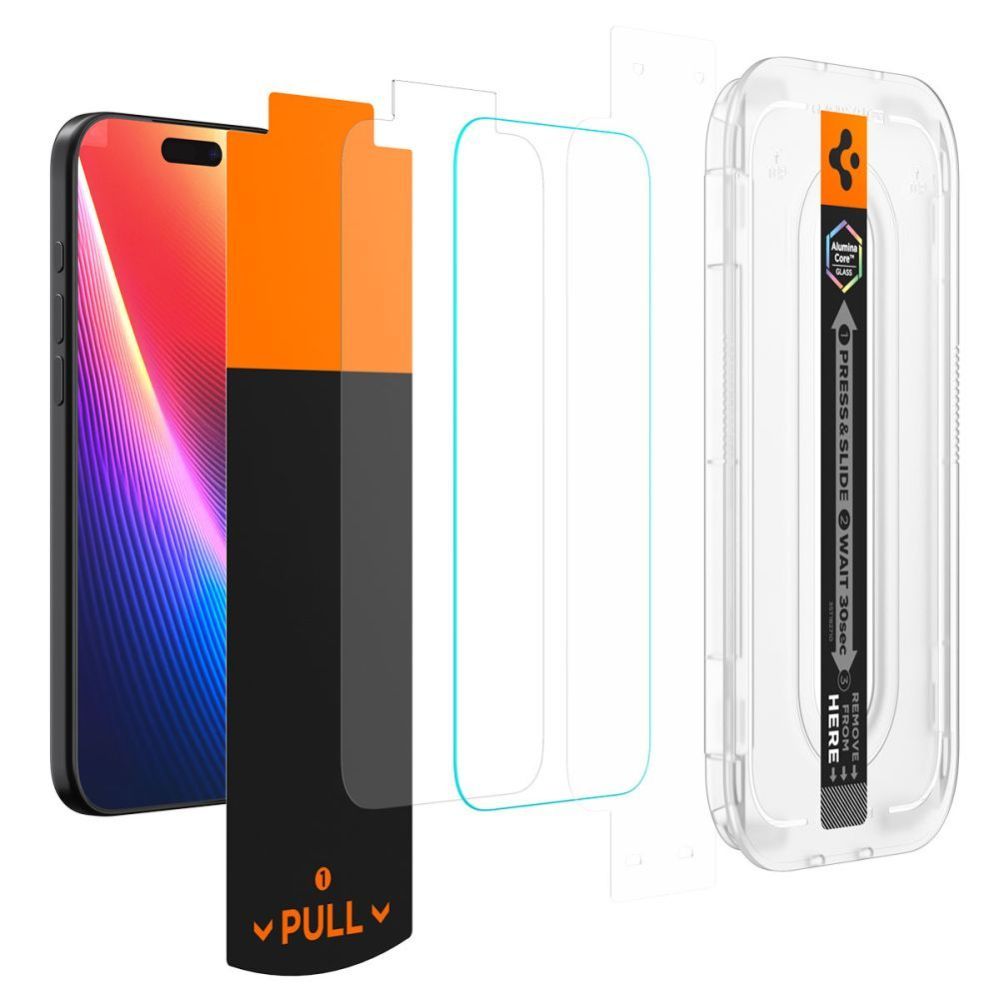 Citas preces Spigen Spigen Glas.TR EZ Fit Pro Tempered Glass for iPhone 17 Air - Transparent