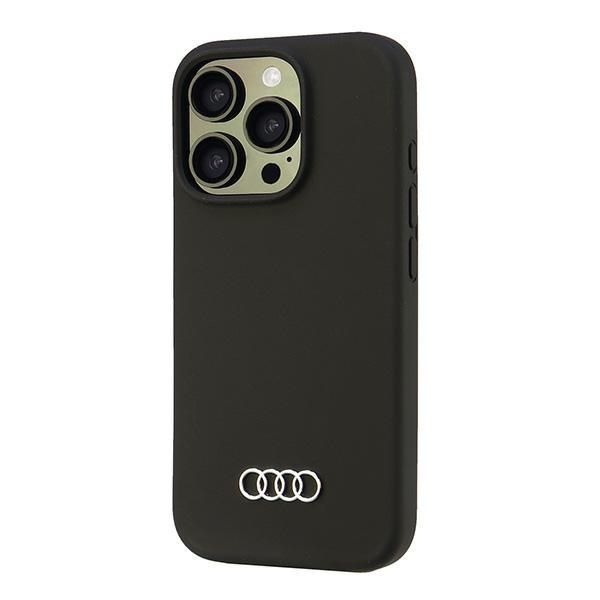 Citas preces Audi Audi Silicone Case iPhone 16 Pro 6.3" black/black hardcase AU-LSRIP16P-Q3/D1-BK