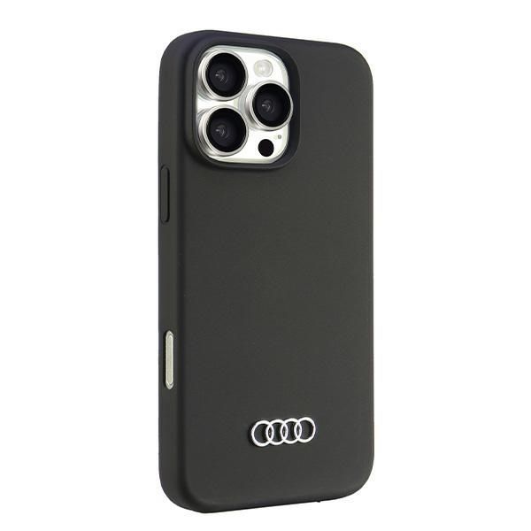 Citas preces Audi Audi Silicone Case iPhone 16 Pro Max 6.9" black/black hardcase AU-LSRIP16PM-Q3/D1-BK