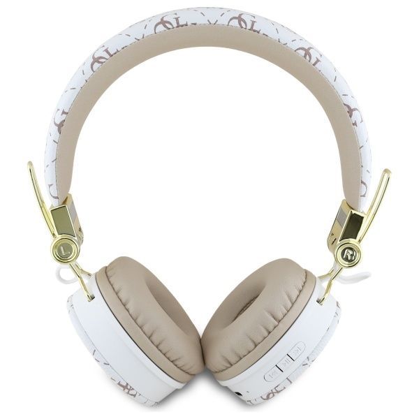 Citas preces Guess Guess Bluetooth ENC GUBH70E4PTMH on-ear headphones white 4G Triangle Round Shape