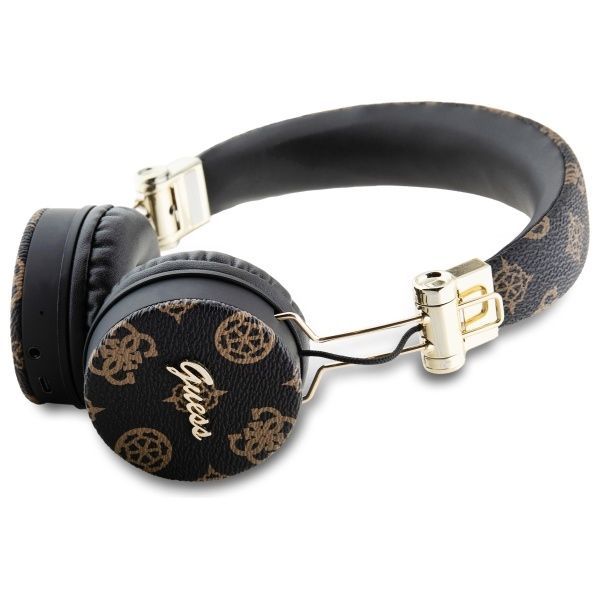 Citas preces Guess Guess Bluetooth ENC GUBH70EPOSMK on-ear headphones black/black Peony Script Round Shape