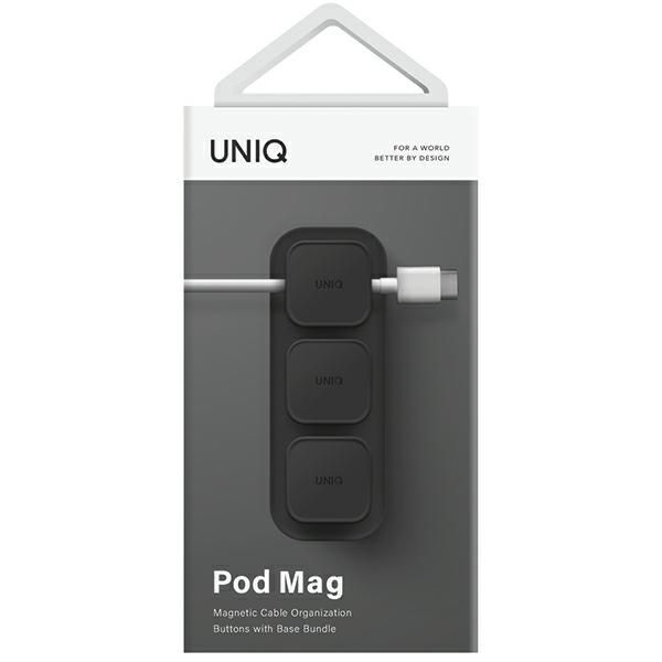 Muud kaubad UNIQ Uniq Pod Mag magnetic cable organizer + base dark gray/charcoal dark gray