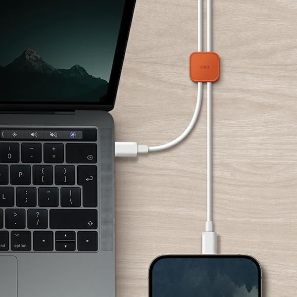 Citas preces UNIQ Uniq Pod Self-adhesive Cable Organizer Set of 8 Dark Grey/Charcoal Dark Grey