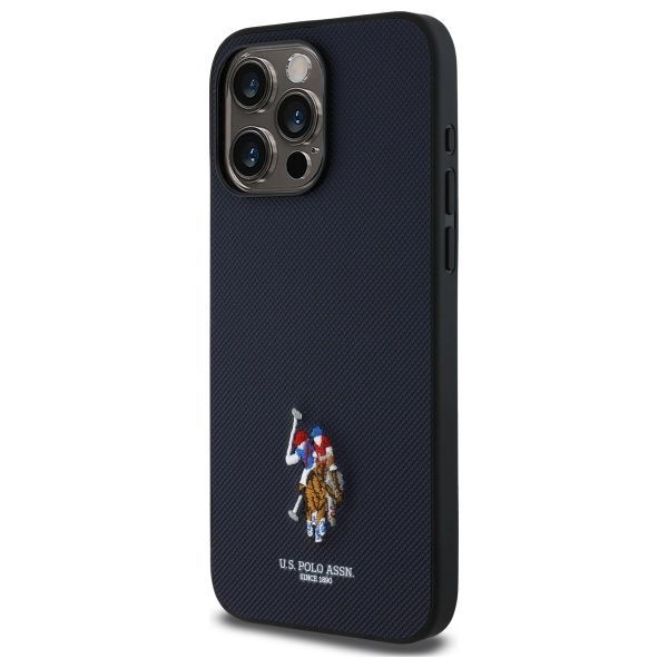 Citas preces U.S. Polo PU US Polo USHCP15XPEMV iPhone 15 Pro Max 6.7" Navy Embroidered DH Color
