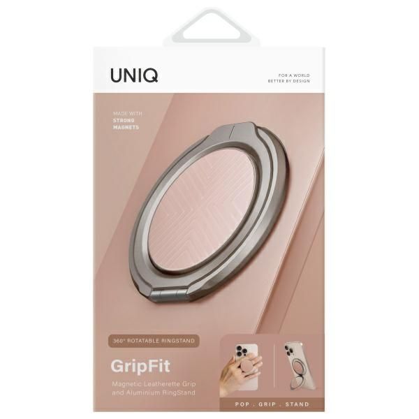 Citas preces UNIQ Uniq Gripfit 360 Magnetic Mount&Kickstand Magnetic Holder pink/blush pink