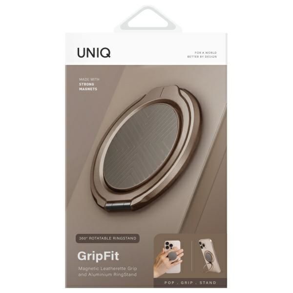 Other goods UNIQ Uniq Gripfit 360 Magnetic Mount&Kickstand Magnetic Holder gray/flint gray