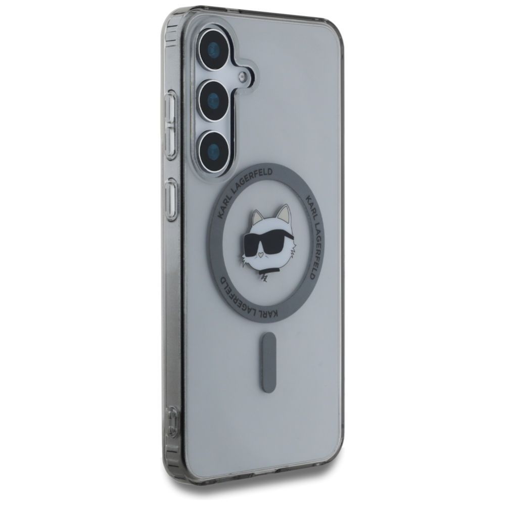 Другие товары Karl Lagerfeld Karl Lagerfeld Button Choupette Head Printed Logo MagSafe Samsung Galaxy S25 case black