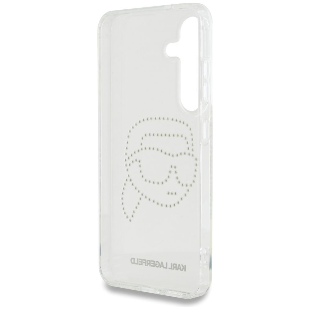 Kitos prekės Karl Lagerfeld Case Karl Lagerfeld Rhinestones Karl Head Logo Samsung Galaxy S25 transparent