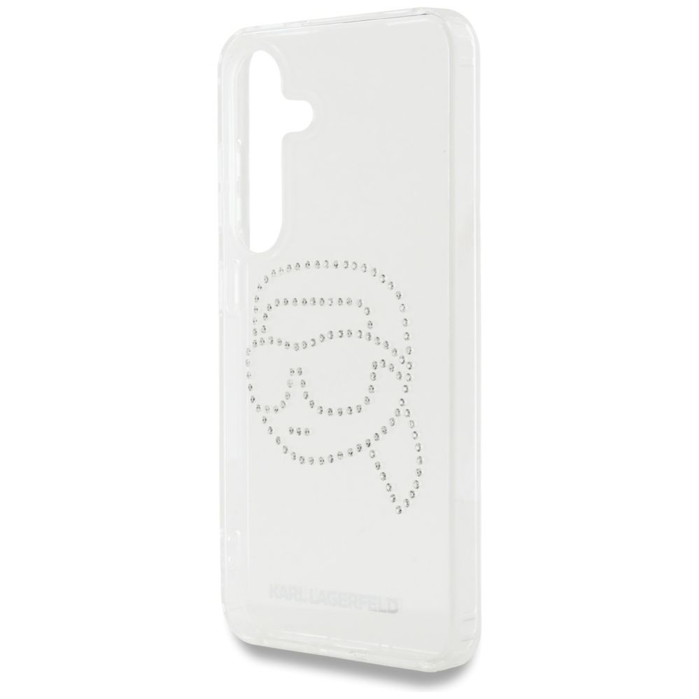 Kitos prekės Karl Lagerfeld Case Karl Lagerfeld Rhinestones Karl Head Logo Samsung Galaxy S25 transparent