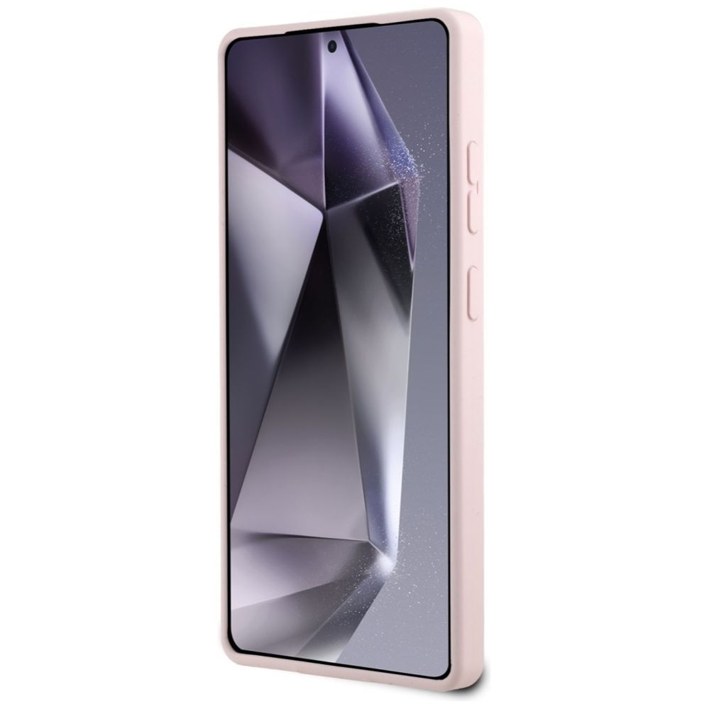 Citas preces Karl Lagerfeld Karl Lagerfeld Silicone Double Heads And Circle MagSafe Samsung Galaxy S25 Ultra Case Pink