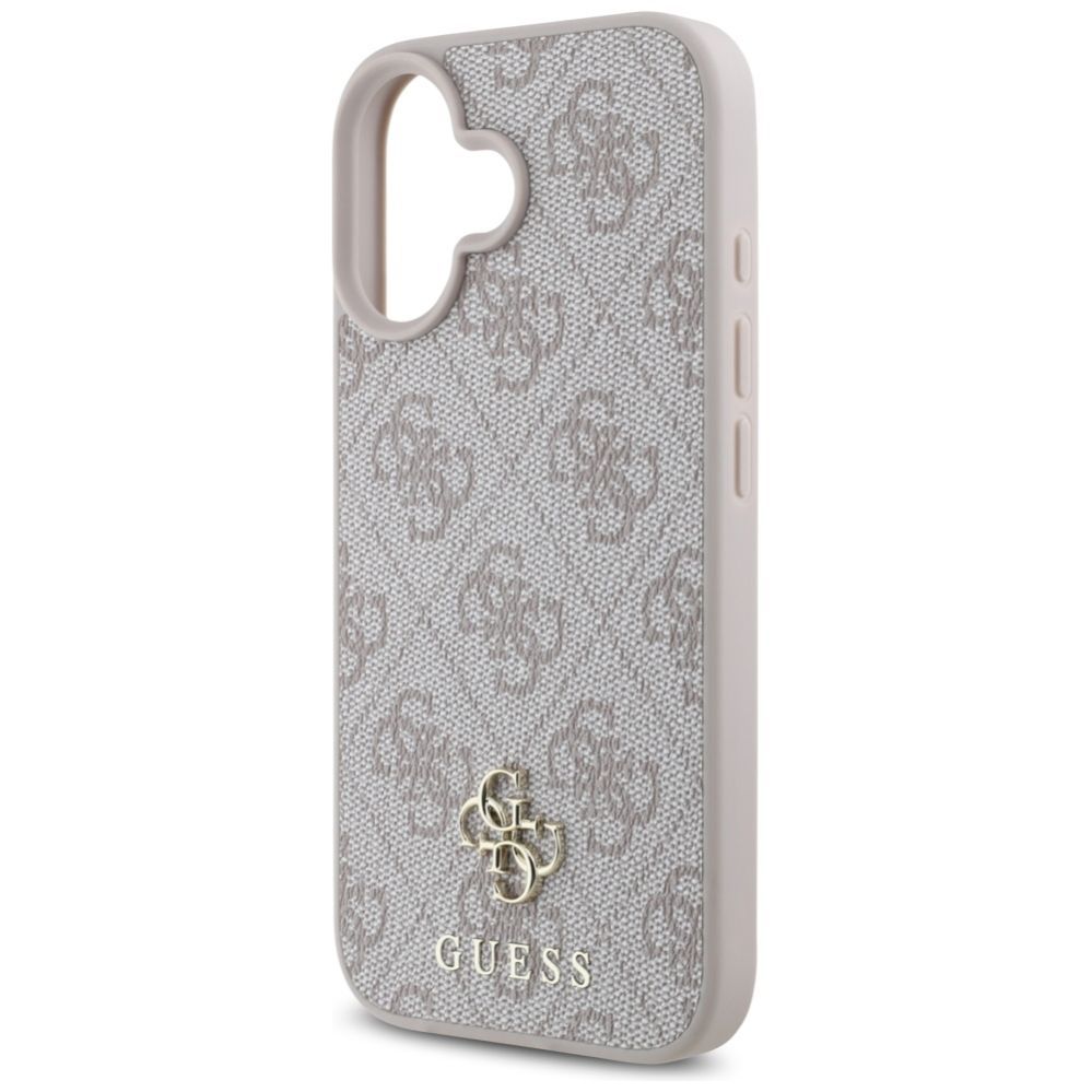 Citas preces Guess Guess HC PU 4G Small 4G and Classic iPhone 16 MagSafe Case - Pink
