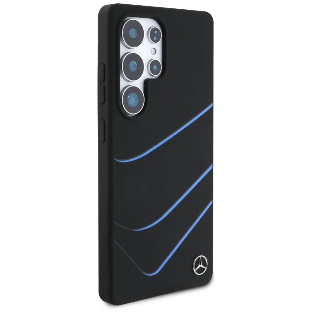 Muud kaubad Mercedes-Benz Mercedes Silicone Contrasted Curves MagSafe Case for Samsung Galaxy S25 Ultra - Black