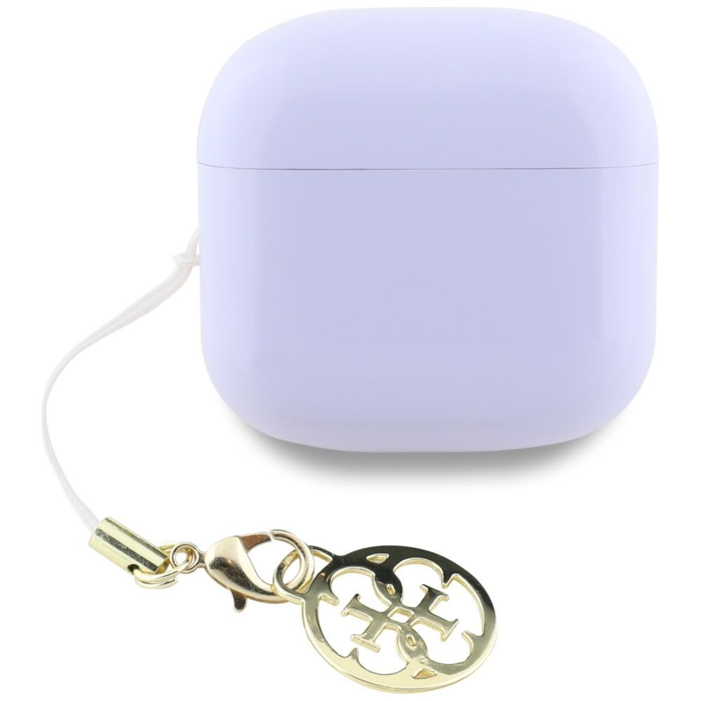 Citas preces Guess TWS Guess Glossy Effect Printed Classic Logo & Charm Headphones - Lavender