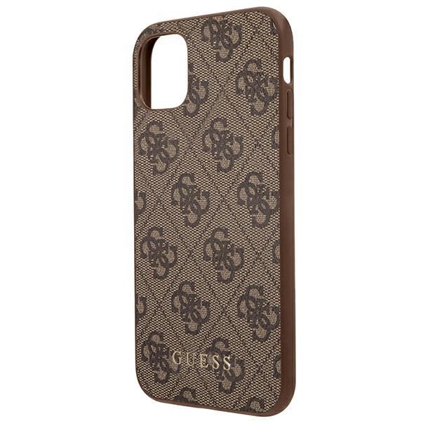 Muud kaubad Guess Guess 4G Metal Gold Logo Case for iPhone 11 / Xr 6.1" - Brown