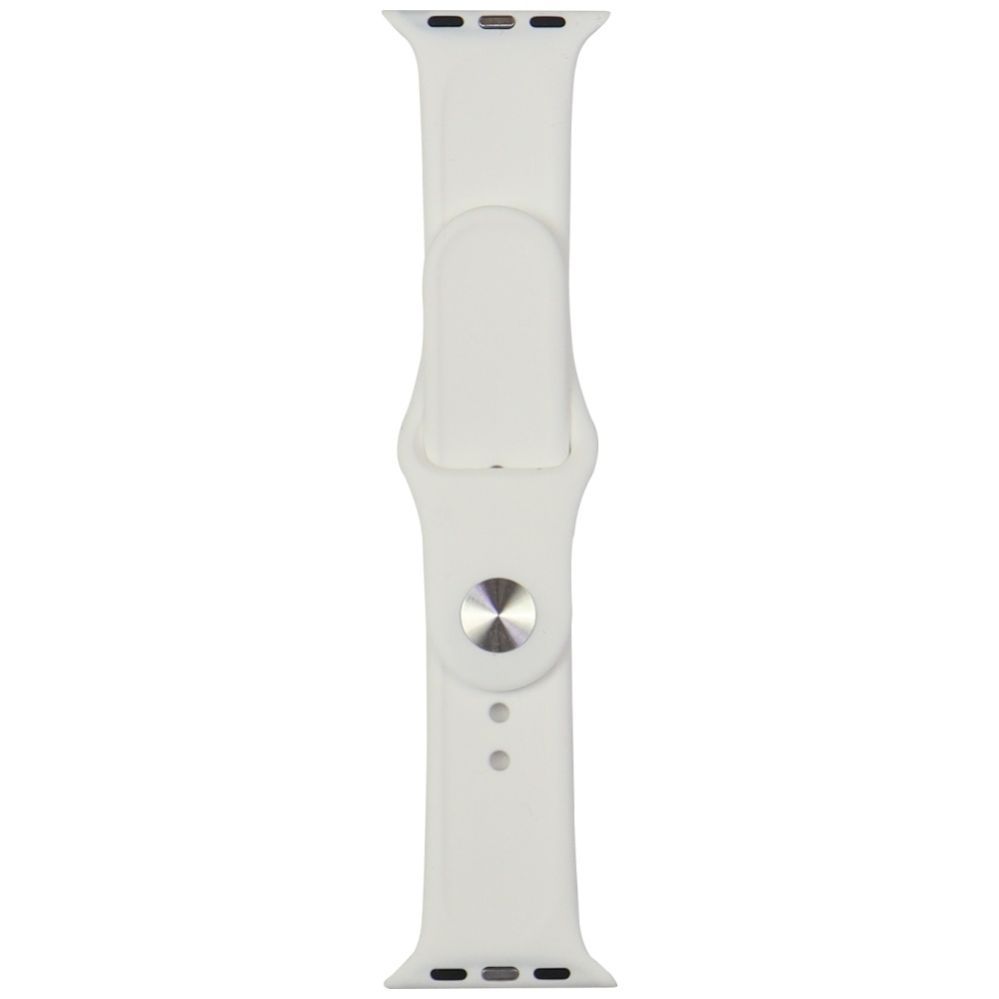 Citas preces Audi Audi Sport Red Logo Silicone Watch Strap for Apple Watch 40 / 41 / 42 mm - white