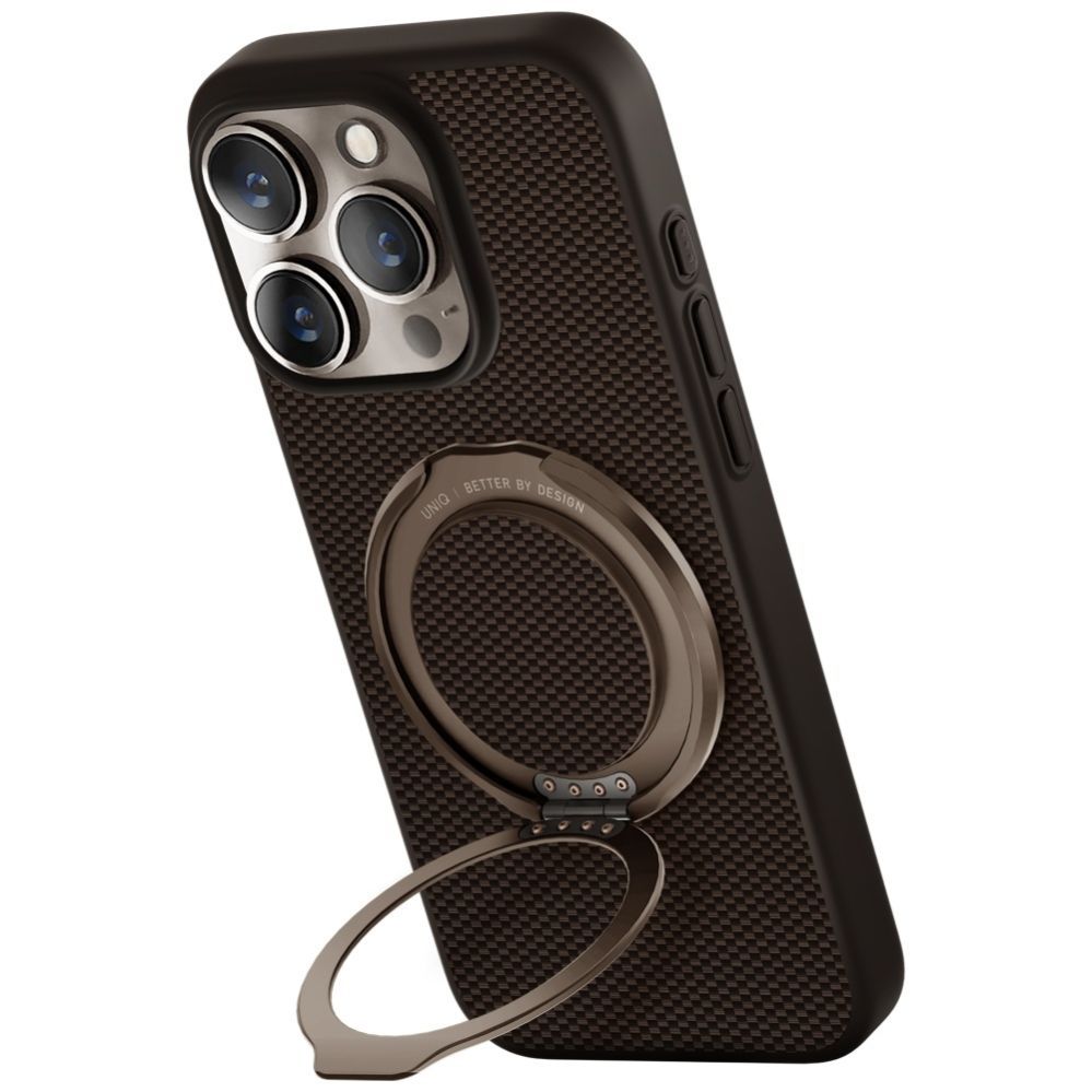 Citas preces UNIQ Uniq Keva Air Magclick Charging GripFit Case for iPhone 16 Pro - Brown