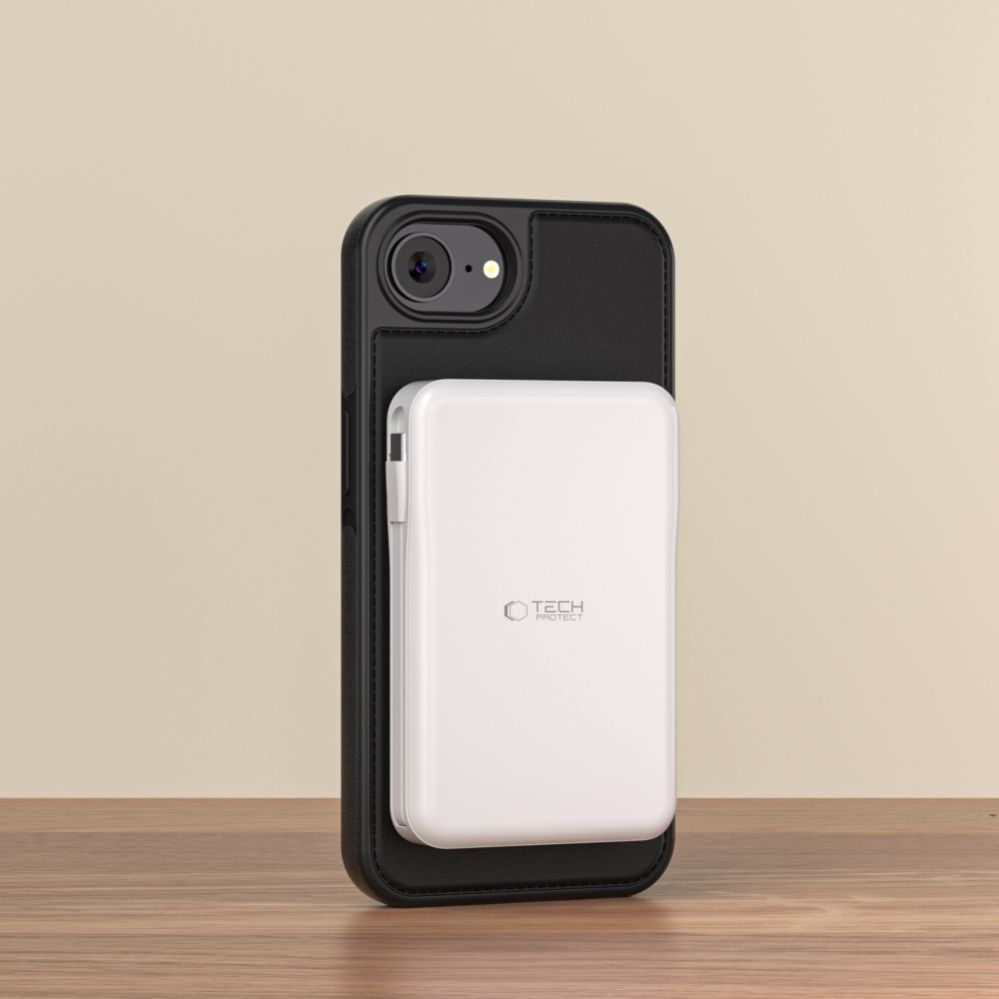 Kitos prekės Tech-Protect Tech-Protect Wallet MagSafe iPhone 16e Case - Matte Black