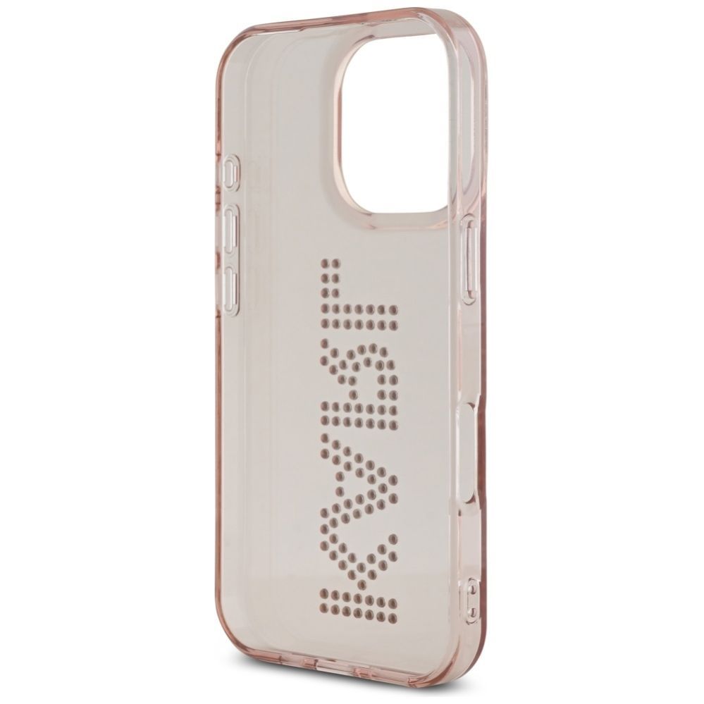 Kitos prekės Karl Lagerfeld Karl Lagerfeld IML Rhinestones Logo iPhone 16 Pro Case - Pink