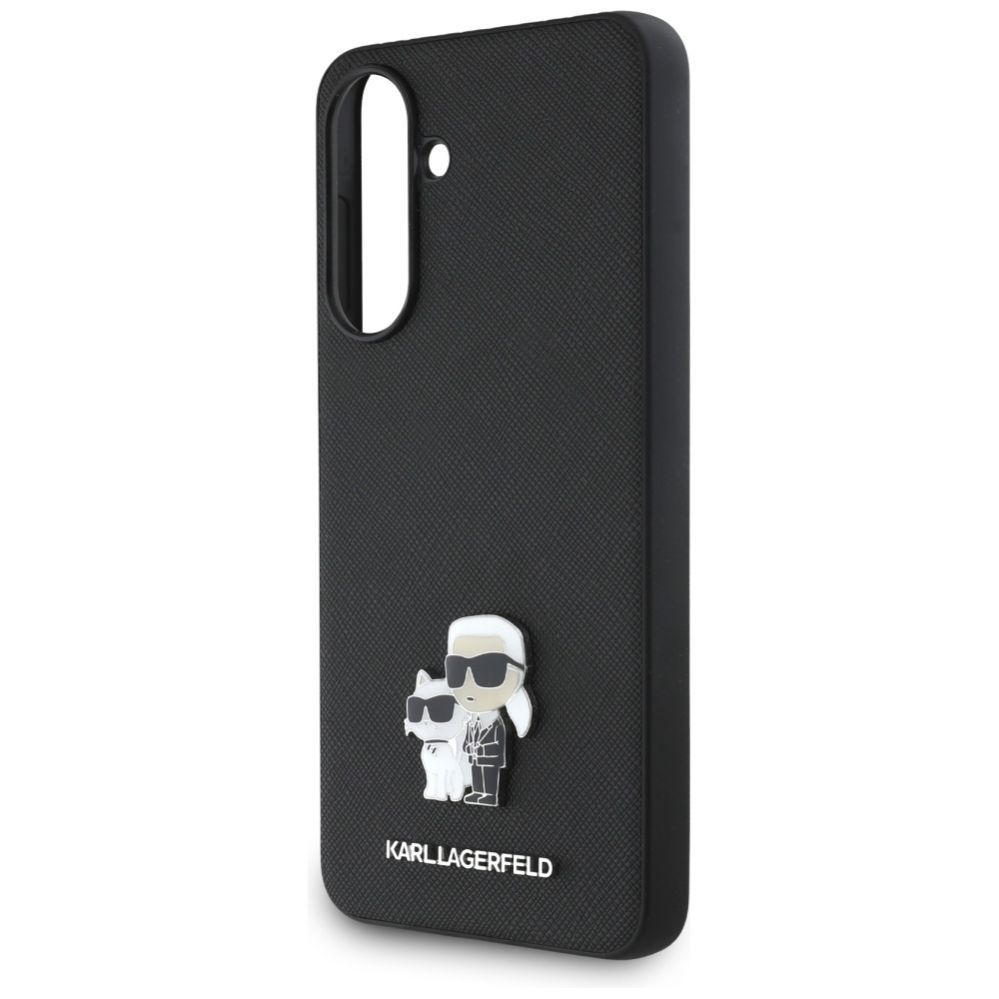 Kitos prekės Karl Lagerfeld Karl Lagerfeld Saffiano Case w/ K&C Metal Logo for Samsung Galaxy A56 - Black