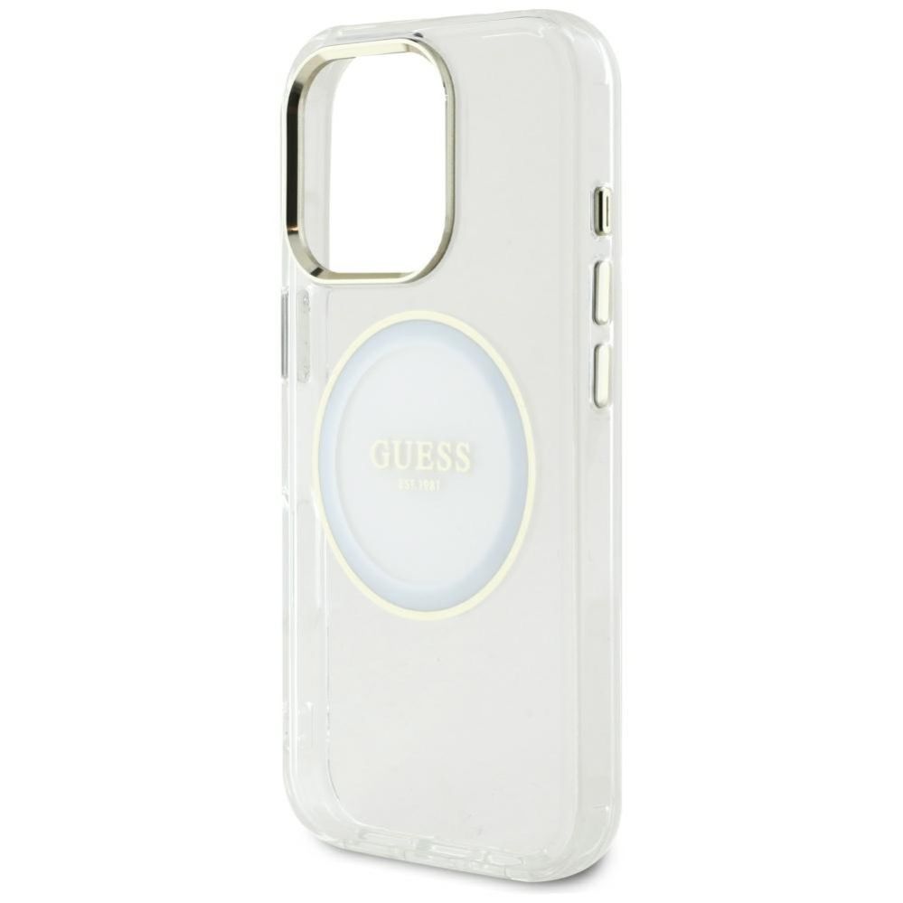 Other goods Guess Guess IML Metal Colored Circle Classic Logo MagSafe case for iPhone 16 Pro Max - white