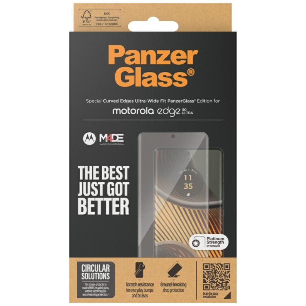 Citas preces Panzer Glass PanzerGlass Ultra-Wide Fit Tempered Glass for Motorola Edge 50 Ultra