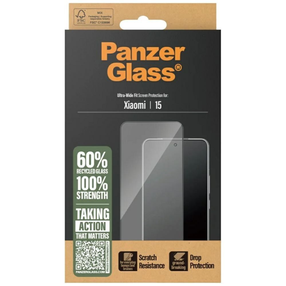Muud kaubad Panzer Glass PanzerGlass Ultra-Wide Fit tempered glass w. Black Frame for Xiaomi 15