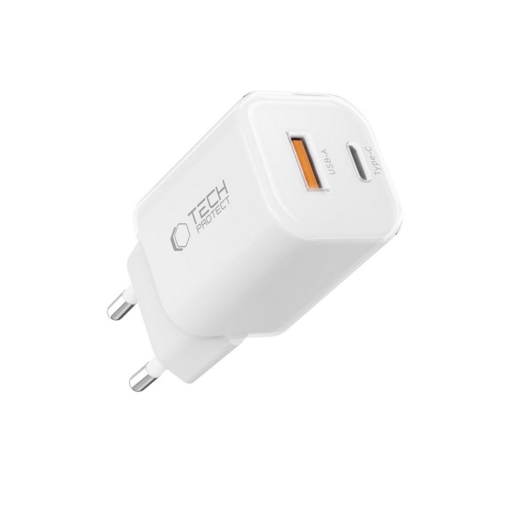 Other goods Tech-Protect Tech-Protect NCM33W 2-port PD33W/QC3.0 wall charger - white