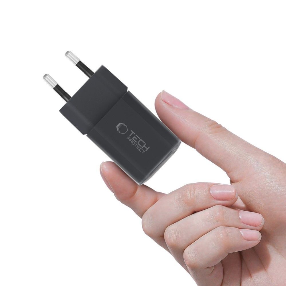 Other goods Tech-Protect Tech-Protect NCM33W 2-port PD33W/QC3.0 wall charger - black