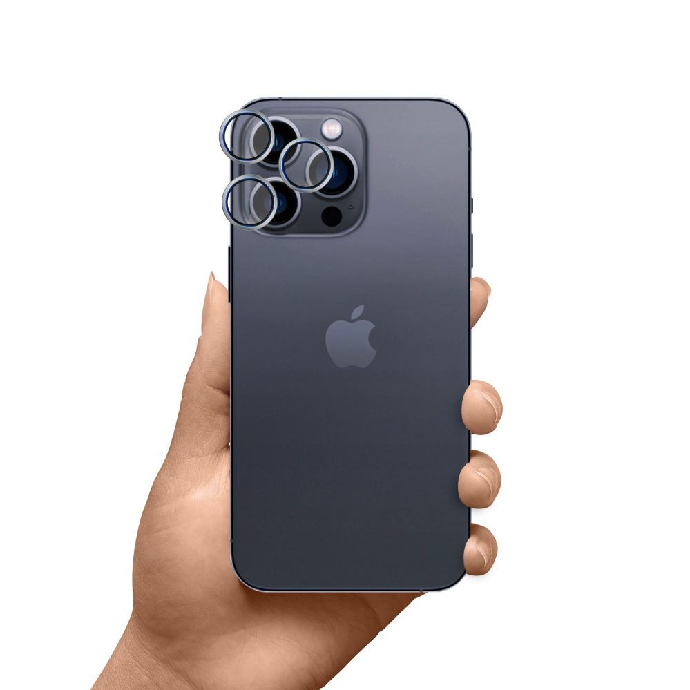 Muud kaubad 3MK 3mk HARDY Lens Protection Pro Glass for Apple iPhone 16 Pro / 16 Pro Max - Silver