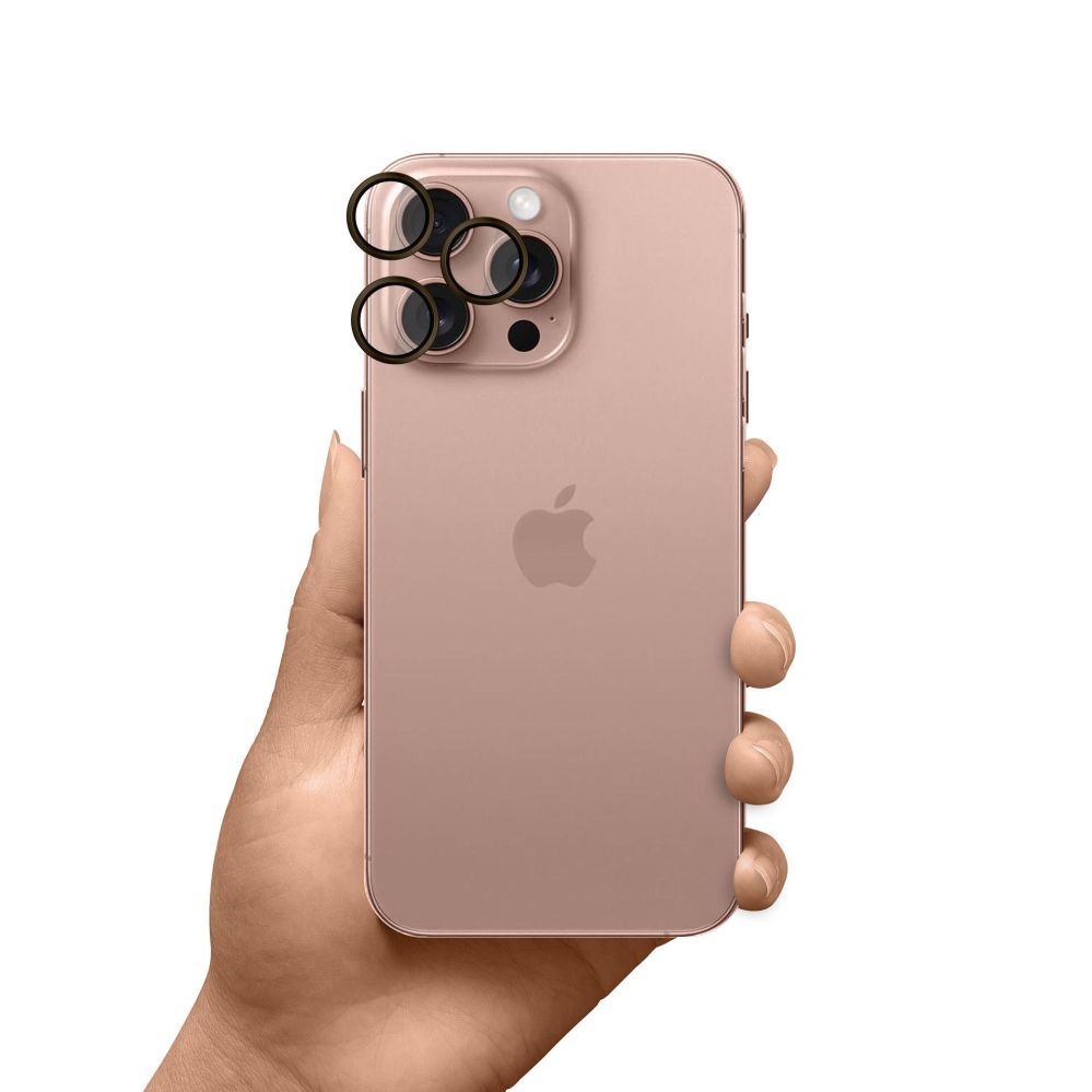 Muud kaubad 3MK 3mk HARDY Lens Protection Pro Glass for Apple iPhone 16 Pro / 16 Pro Max - Brown