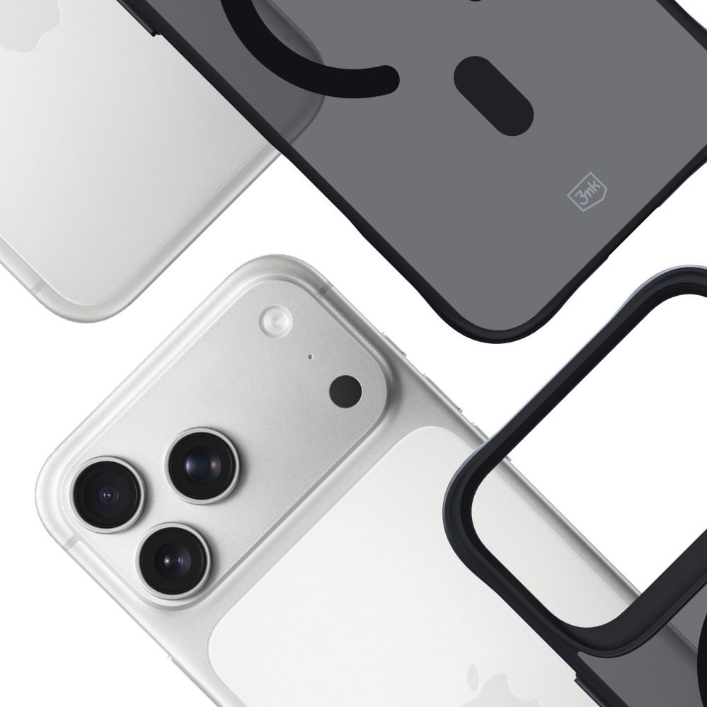 Muud kaubad 3MK 3mk Smoke MagCase for iPhone 17 Pro Max - Black Semi-Transparent