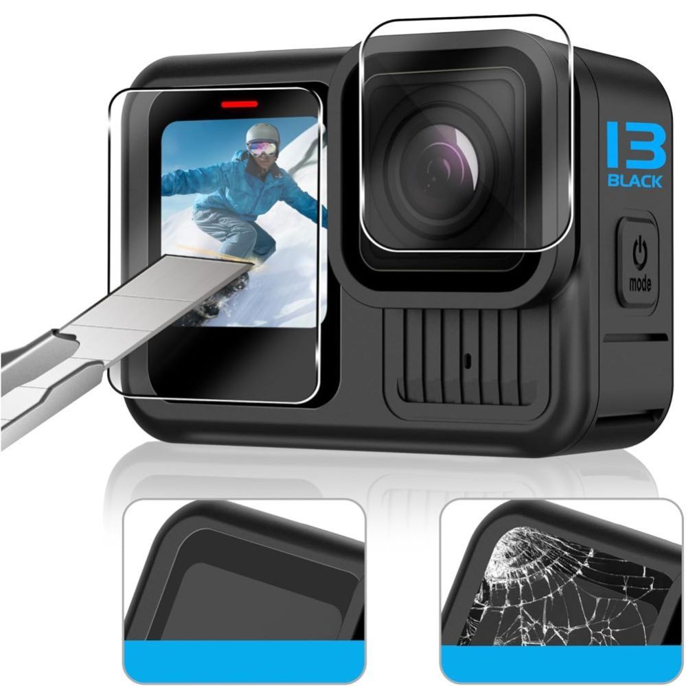 Other goods Tech-Protect Tech-Protect Glass Fit+ 2-pack tempered glass for GoPro Hero 9 / 10 / 11 / 12 - transparent