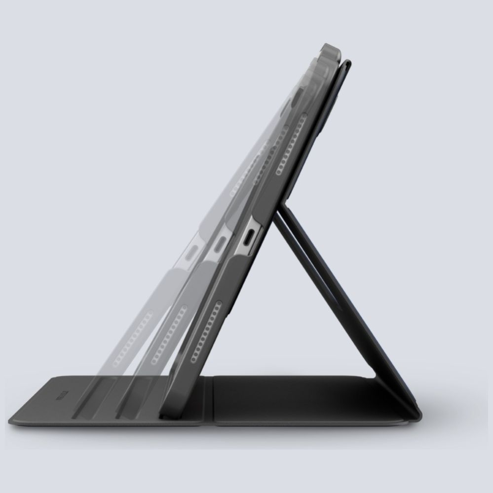 Muud kaubad UNIQ Uniq Rovus Snapmount Magnetic 360 Rotating Detachable Case for iPad Air 13" 2024 / 2025 - Gray