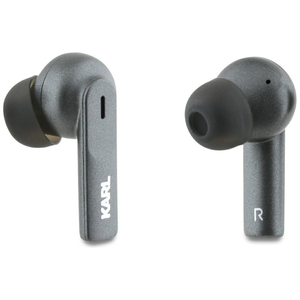 Citas preces Karl Lagerfeld Karl Lagerfeld Metal Printed Logo ANC/ENC Headphones - Black