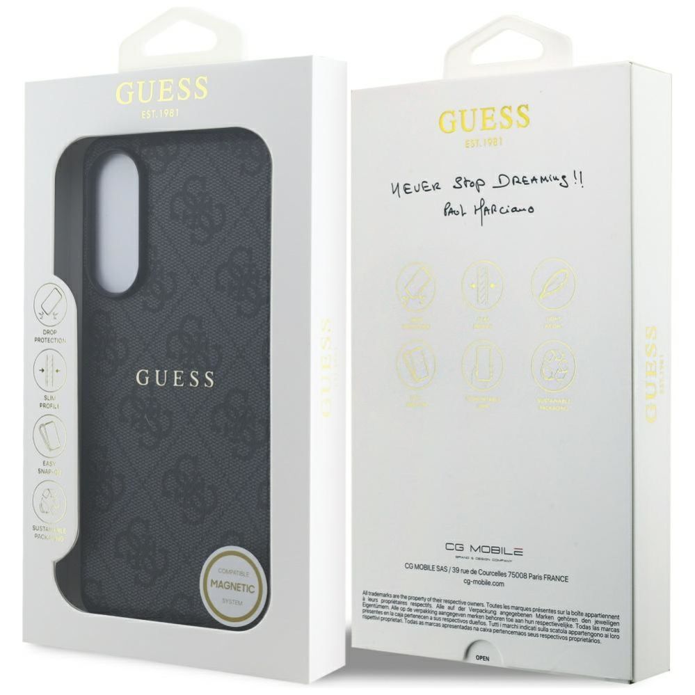 Other goods Guess Guess 4G Ring Classic Logo MagSafe Case for Samsung Galaxy S25 Edge - Black