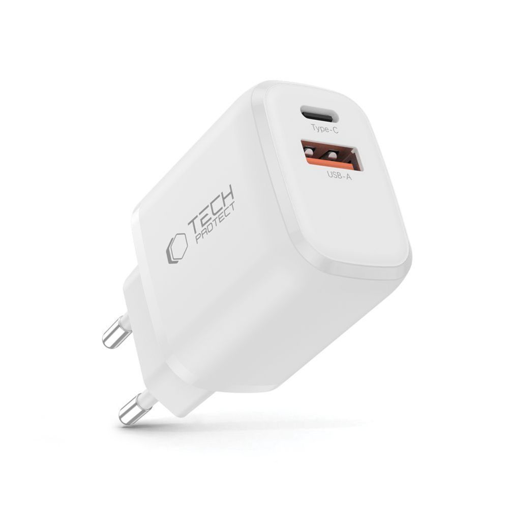 Other goods Tech-Protect Tech-Protect NCA30 PD 30W QC3.0 USB-A / USB-C Wall Charger - White