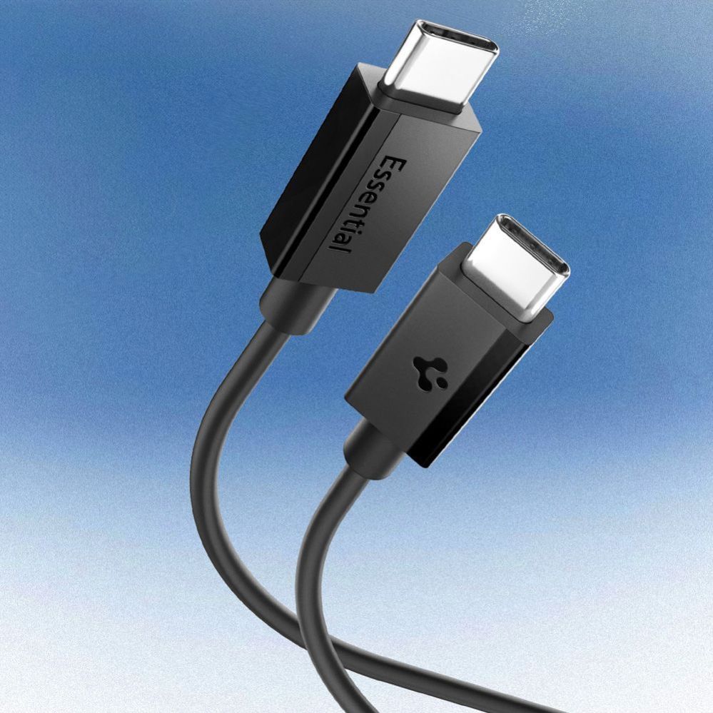 Citas preces Spigen Spigen EB6010CC USB-C 60W Cable 100 cm - Black