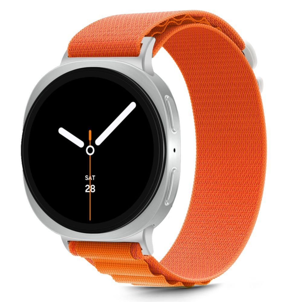 Kitos prekės Tech-Protect Tech-Protect Nylon Stripe Strap for Samsung Galaxy Watch 40/44/46 mm - Orange