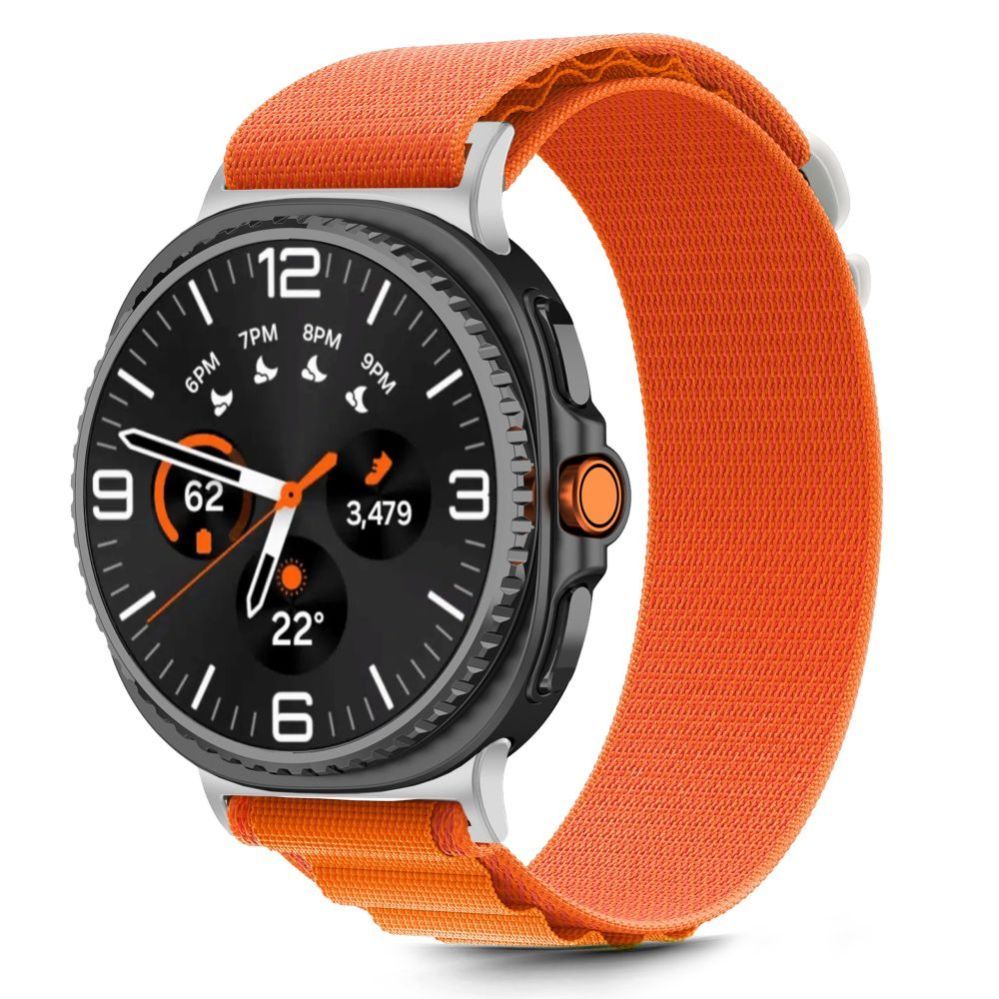 Kitos prekės Tech-Protect Tech-Protect Nylon Stripe Strap for Samsung Galaxy Watch 40/44/46 mm - Orange